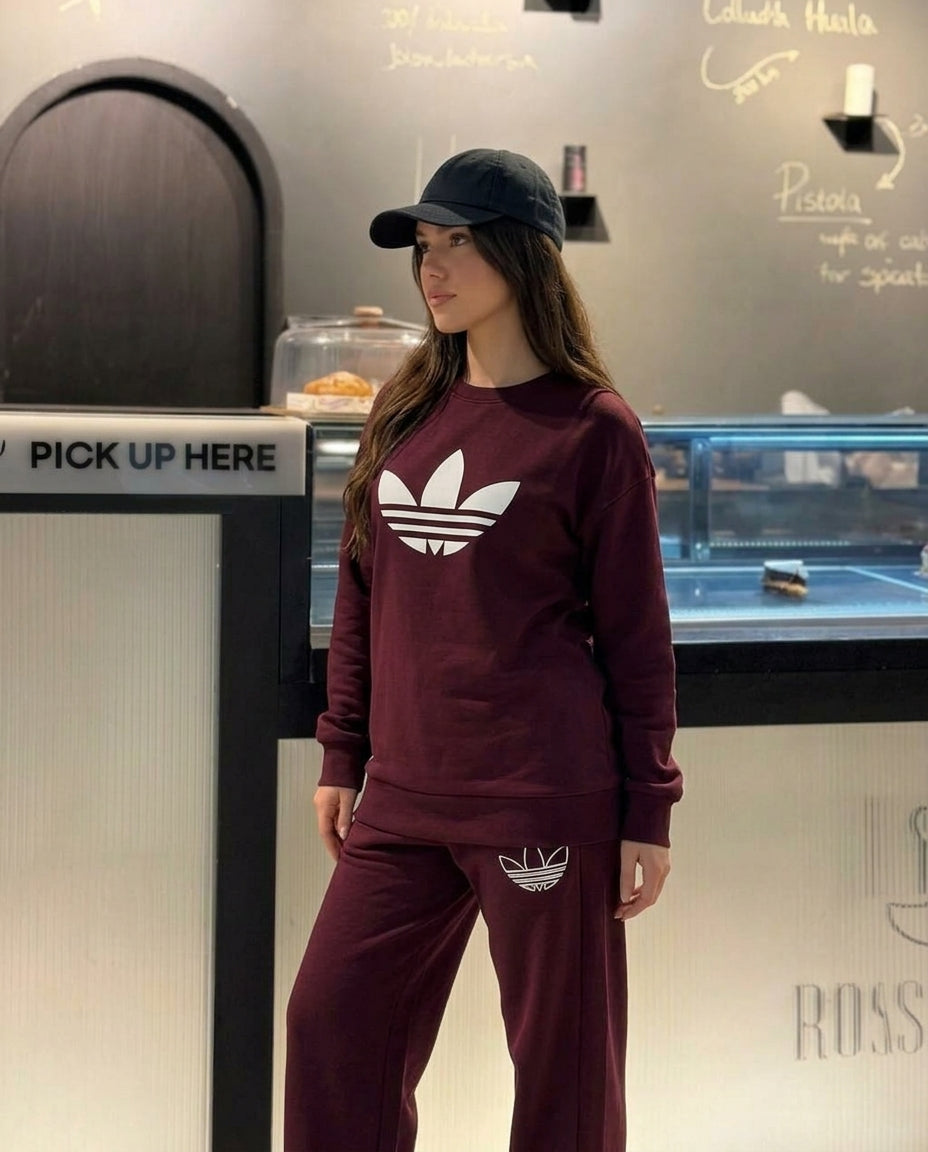 Logo Tape Wide-Leg Tracksuit