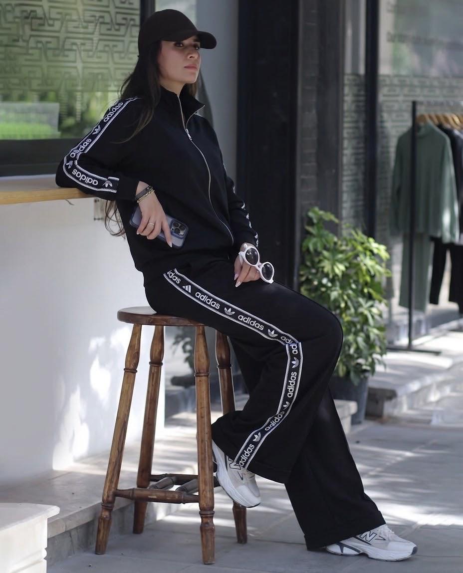 Logo Tape Wide-Leg Tracksuit