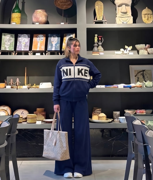 Logo Tape Wide-Leg Tracksuit