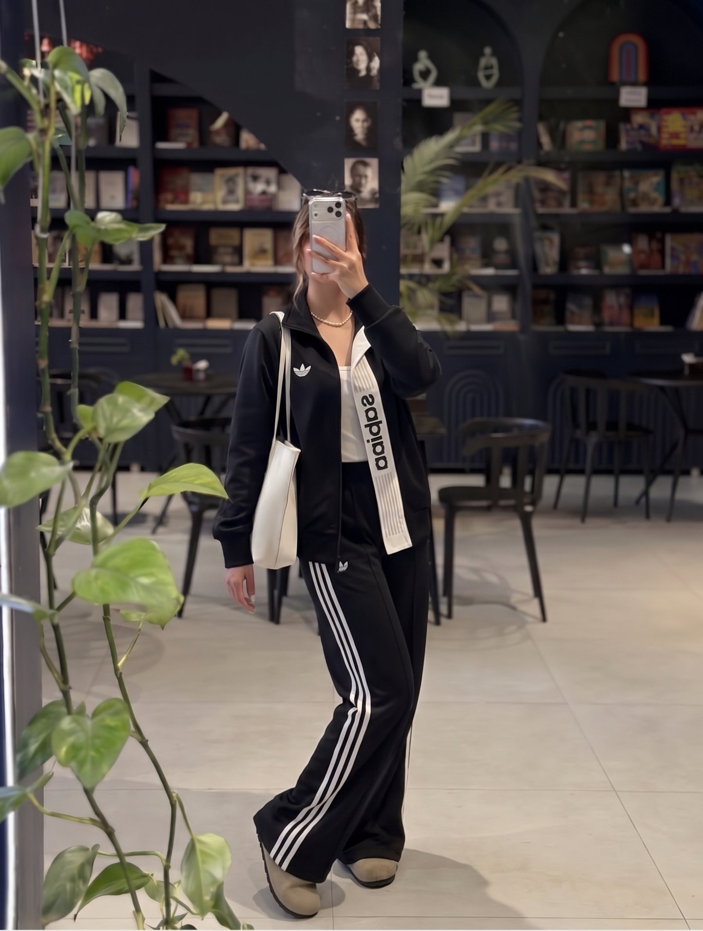 Logo Tape Wide-Leg Tracksuit