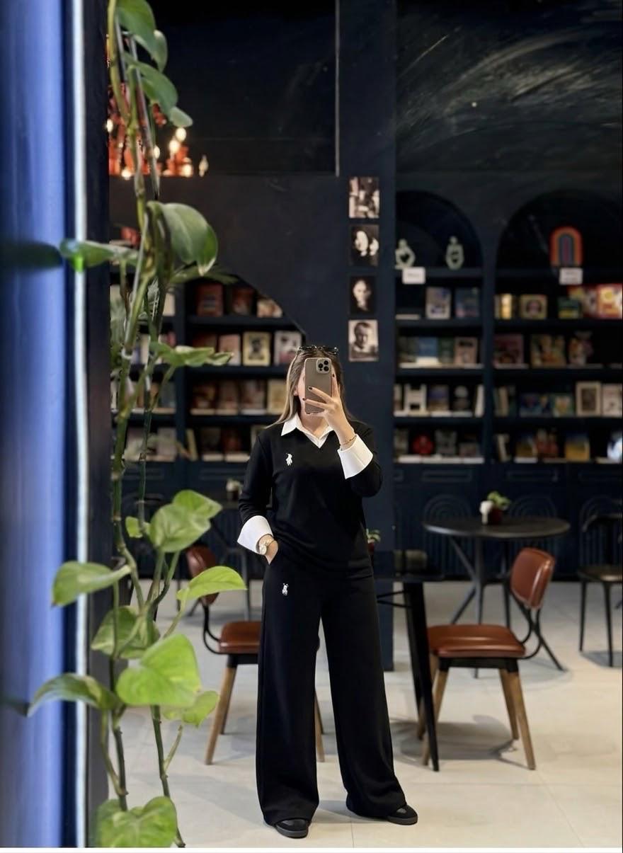 Logo Tape Wide-Leg Tracksuit