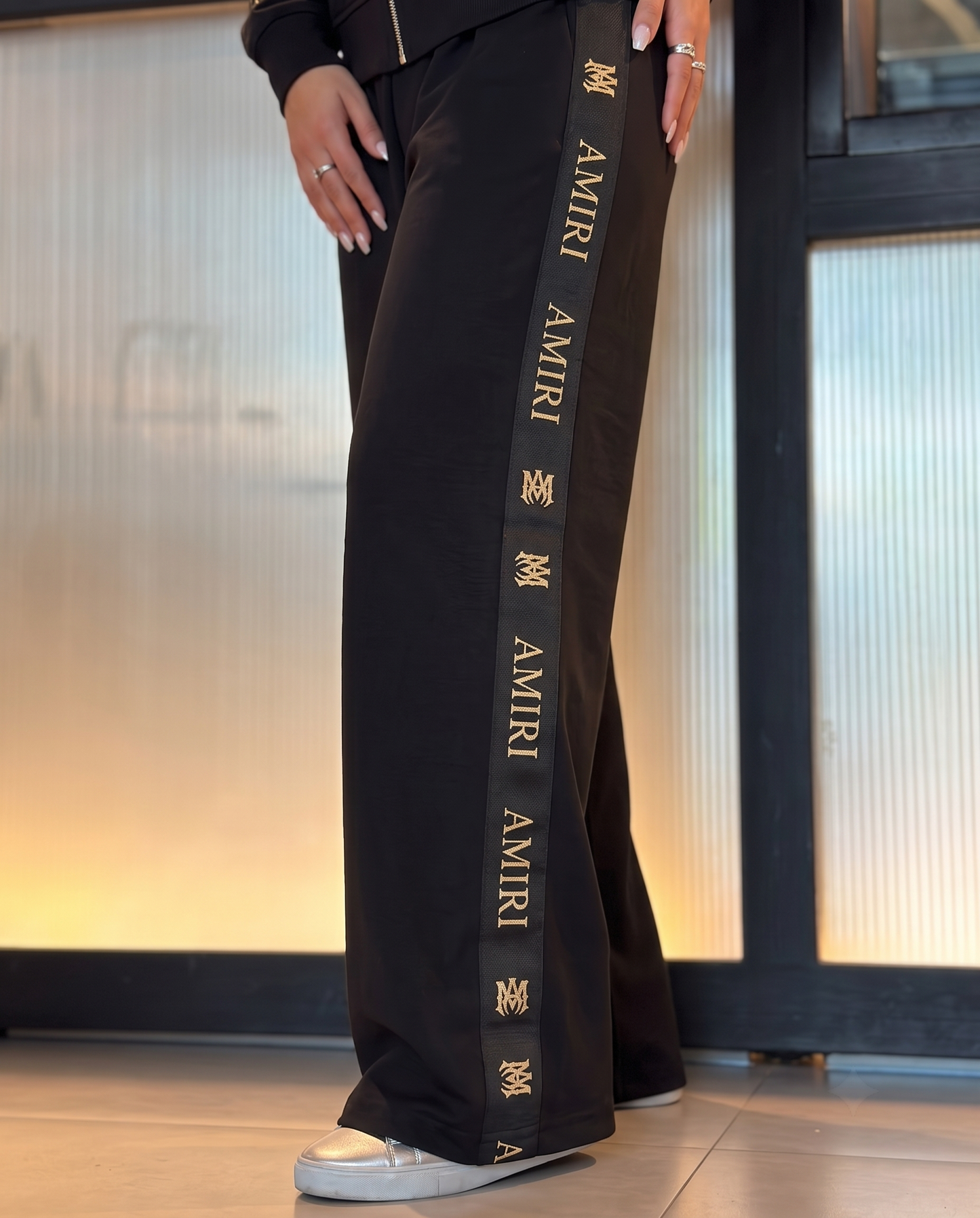 Logo Tape Wide-Leg Tracksuit